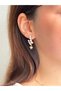 Sonata Drift Vintage Xuping Women's Steel Earrings Non-Tarnish Anti-Allergic Rose Gold Color - 2