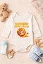 Baby Funny Printed Bodysuit Daddy's Baby Lion 100% Cotton Body - 2