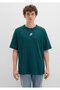 Pro Logo Printed Green T-Shirt Loose Fit / Relaxed Fit 0613076-71925 - 3