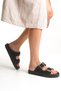 Stella Women's Daily Suede Double Belted Slippers A003-K01 - 4