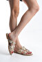Ali̇nda Women's Transparent Beaded Slippers A003- K352 - 4