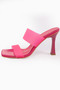 Sofia Women's Heeled Fuchsia Transparent Slippers A002-K1252 - 3