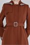 Belted Hooded Coat 10673 - 4