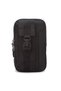 Black Men's Tactical Waist Belt Bag with Phone Compartment Chest Travel Daily Work - 7