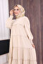 Layered Casual Dress 6023 Stone - 4