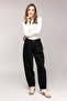 Women's High Waist Relaxed Fit Mom Jean Pants - Pleated - 4