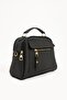 Women's Crossbody and Handbag with Adjustable Strap Leather Textured Three Compartment Large Shoulder and Handbag - 2