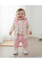 Baby Girl Corduroy Tulip Printed Vest 3 Piece Cute 6-12 Month Baby Set