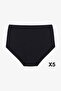 Women's 5-Piece Lycra Extra High Waist Panties - 2