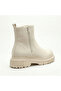 Beige Suede Double Zipper Men's Half Ankle Boots - Sand Color Practical Daily Boots Ba0777 - 5