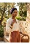 Authentic Embroidered Motif Lined Ready-To-Wear Turban Hijab Cap Suitable for Medical Use - 4