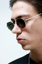 Jises Premium - Unisex Sunglasses Gold / Black Uv400 Protected - 5