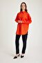 Pocketed Poplin Orange Shirt - 6