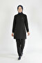 Lycra Nurse Uniform Hijab Set Black - 4