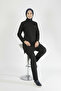 Lycra Nurse Uniform Hijab Set Black