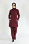Burgundy Hijab Set - Lycra Nurse Jersey - 5