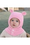 (1-3 Years) Teddy Bear Themed Ear and Neck Protected Fleece Winter Baby Kids Hat Beanie