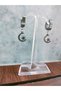 Moon Star Steel Hoop Earrings Turkish Flag Jewelry Accessory Daily Gift Turkey Modern