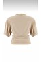 Women's Fitted/Body-Hugging Boat Neck Batwing Sleeve Stretchy Knitted Blouse 0067 - 4
