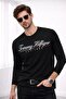 SCRIPT C-NECK - تي شيرت بأكمام طويلة وأزرار
