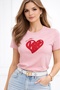 Organic Cotton Heart Brand Logo t Shirt - 2