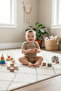 100% Organic Cotton Snap Fastener Short-Sleeved Baby Bodysuit 4-Pack - 5