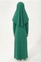 Practical Hijab Girl's Prayer Dress M00789 Green - 3