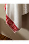 Zeste 100% Cotton Bath Towel - White/Red - 2