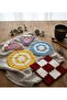 Hep Trend Hand Knitted 5 Pieces Colorful Heart Square Round Mixed Fiber