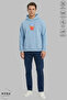 Dear Couple Combination Bubu Dudu Printed Hoodie Hooded Fleece-Lined Oversized Cotton Sweatshirt 2-Piece Set - 4
