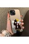 Trendy Men's Patterned Silicone Edge Hard Back Shockproof Case Compatible with iPhone 15