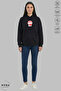 Dear Couple Combination Bubu Dudu Printed Hoodie Hooded Fleece-Lined Oversized Cotton Sweatshirt 2-Piece Set - 4