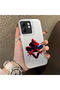 Infinix Hot 50I Compatible Silicone Edge Hard Back Case Couple Phone Case Spiderman Patterned - 3