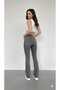 Dorian Women Stretch Fabric Dark Gray Spanish Jeans Pants - 3