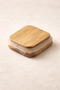 Acacia Gasket Lid Borosilicate 300ml Square Jar with Spoon Kw-792 - 4