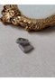 Medium Size Zircon Stone Square Silver Color Stainless Steel Earrings - 4
