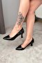 Women's Sity Black Patent Leather 6 cm Thin Heeled Stiletto - 3