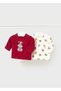Winter Baby Boy Long Sleeve T-Shirt Set of 2 Red