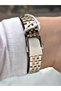 Special Design Steel Band Steel Case Gold Color Women Wristwatch Jgpolo.B - 5