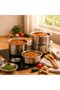 Stainless Steel 6-Piece Cooking Pot Set with Lids|Durable Cookware for Gas & Induction Stoves - 5