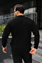 Men's Slim Fit Crew Neck Knitwear Sweater - 5