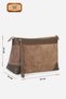 Nila Genuine Leather Clutch Bag Mink Suede - 3