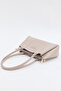 Mink D49 Daily Women's Hand and Shoulder Bag with Zipper and Snap Fasteners, Double Compartments, Large Internal Volume - 6