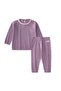 Lace Long Sleeve Transitional Piece Set 0-3 Years Lilac