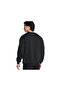 Ua Icon Fleece Crew Taping Men's Casual Sweatshirts 1389357-001 Black - 2