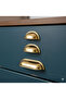 Two Screw Spaces 9.6cm (Gold) Tas Mi̇dye Çanak Kulp Komi̇di̇n Kitchen Cabinet Handle - 4