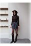 Pile Detail Belted Shorts Skirt - 2