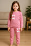 2 Pieces 2 Pieces Bow Detailed Cotton Bottom Top Girls' Two-Piece Set - 3
