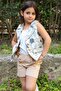 Girl's Sequined Embroidered Katkat Salmon Evening Dress Age 4-7 - 6