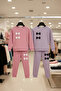2 Pieces 2 Pieces Bow Detailed Cotton Bottom Top Girls' Two-Piece Set